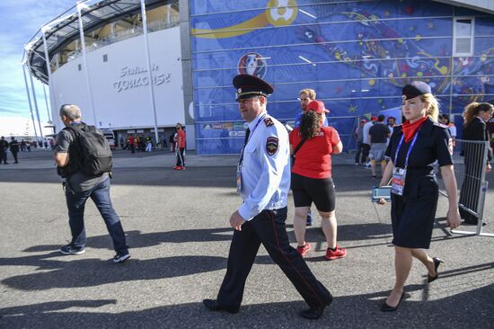 Football. UEFA Euro 2016. Russia vs. Wales