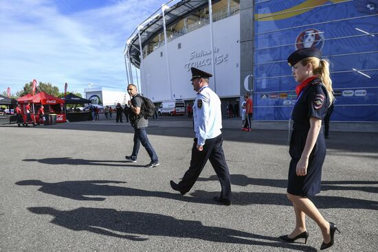 Football. UEFA Euro 2016. Russia vs. Wales