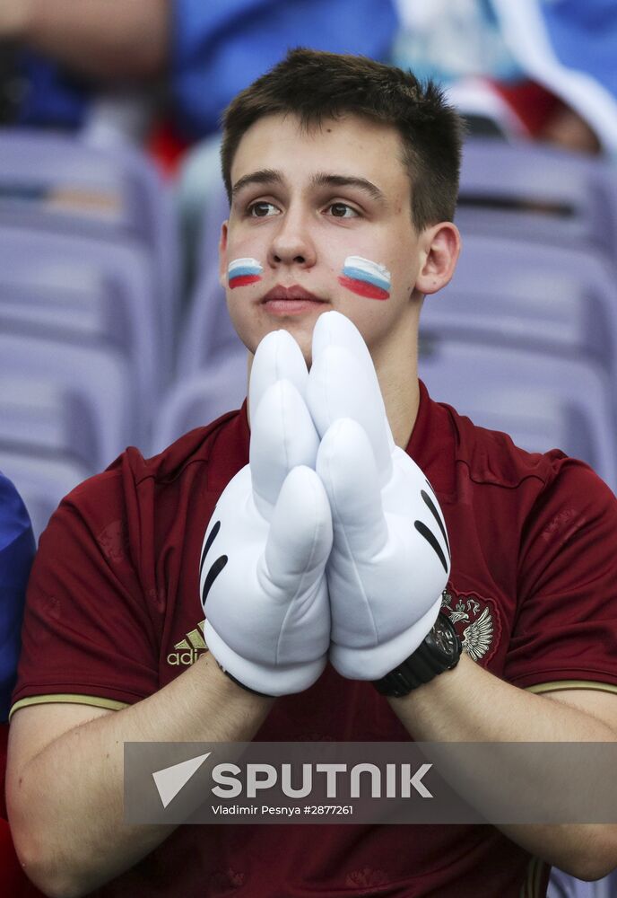 Football. UEFA Euro 2016. Russia vs. Wales