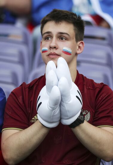 Football. UEFA Euro 2016. Russia vs. Wales