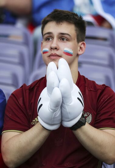 Football. UEFA Euro 2016. Russia vs. Wales