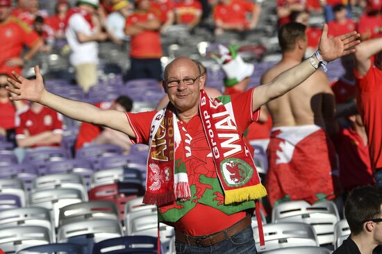 Football. UEFA Euro 2016. Russia vs. Wales
