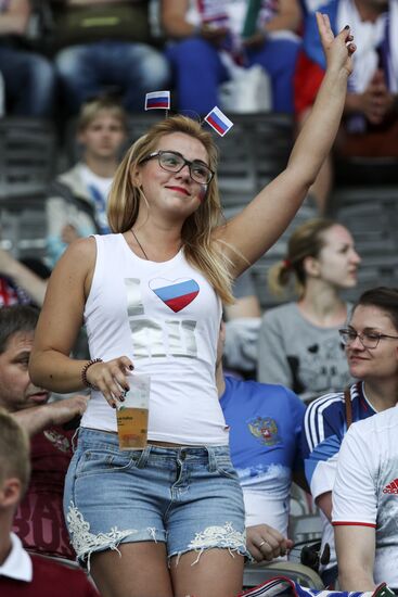 Football. UEFA Euro 2016. Russia vs. Wales