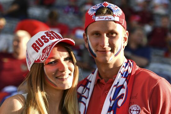 Football. UEFA Euro 2016. Russia vs. Wales