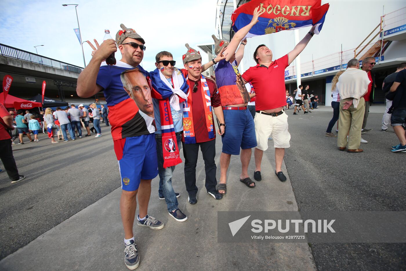 Football. UEFA Euro 2016. Russia vs. Wales