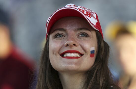 Football. UEFA Euro 2016. Russia vs. Wales