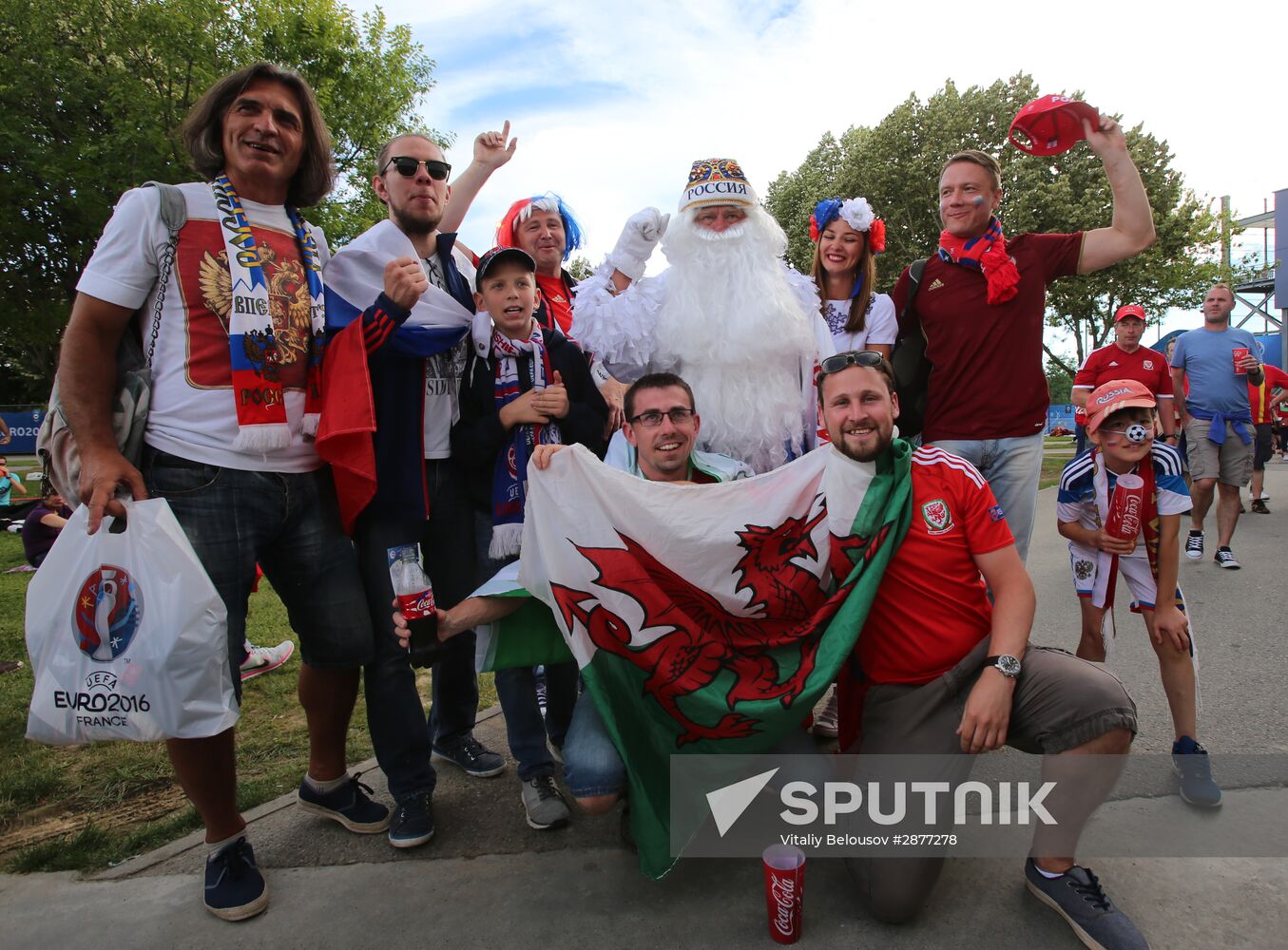 Football. UEFA Euro 2016. Russia vs. Wales