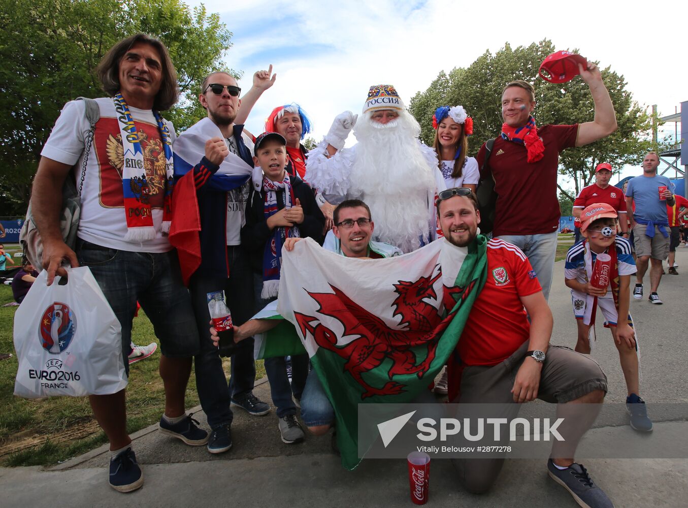Football. UEFA Euro 2016. Russia vs. Wales