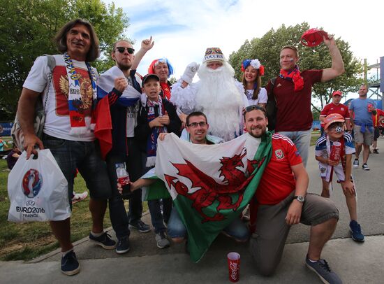 Football. UEFA Euro 2016. Russia vs. Wales