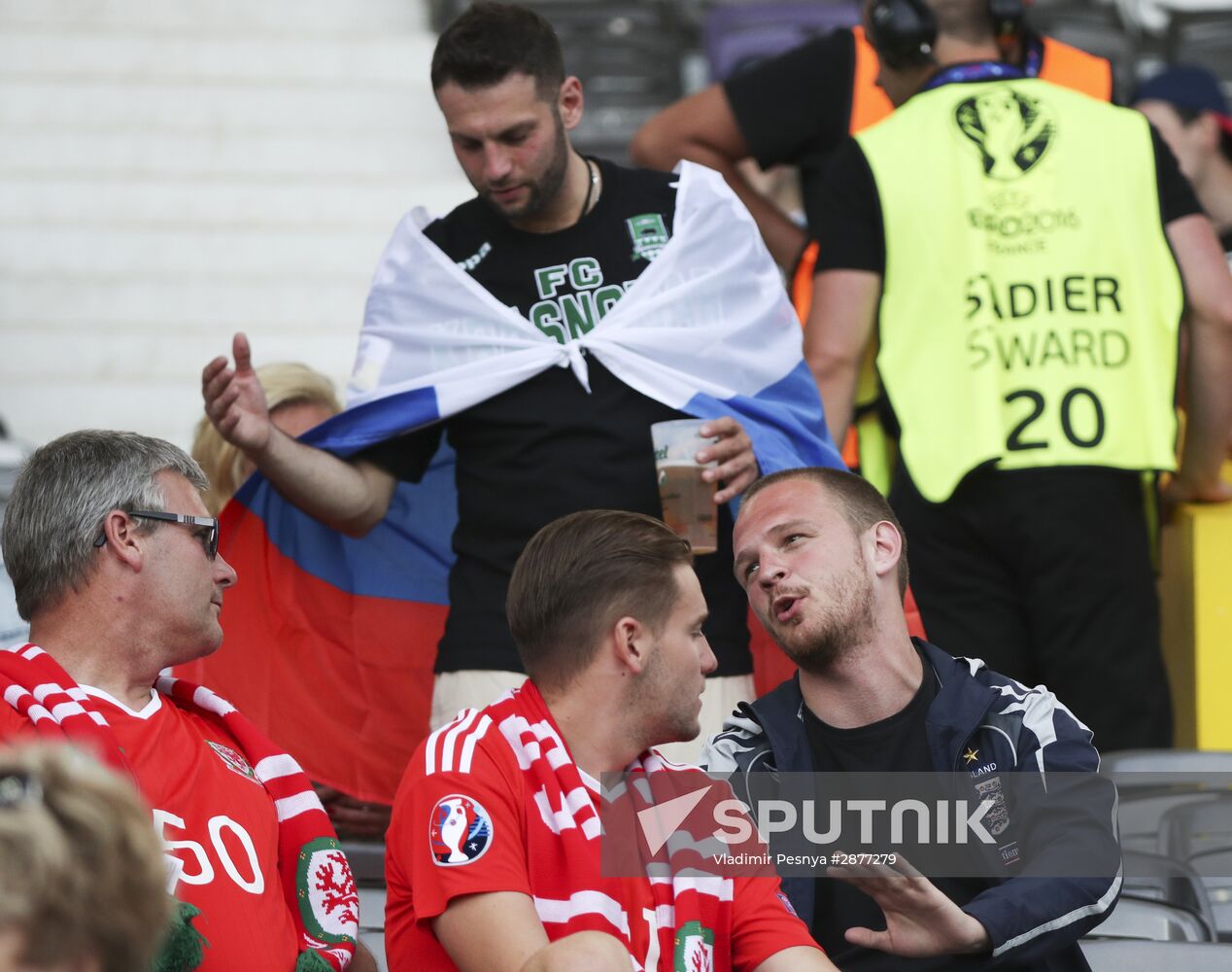 Football. UEFA Euro 2016. Russia vs. Wales