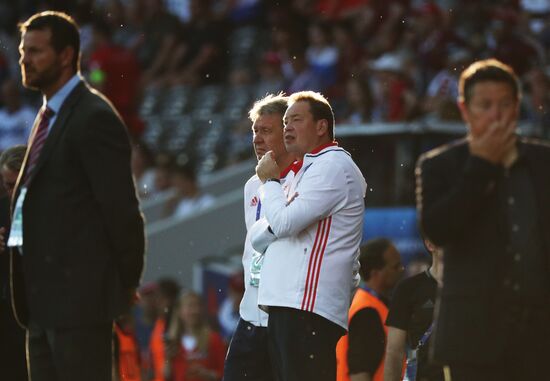 Football. UEFA Euro 2016. Russia vs. Wales