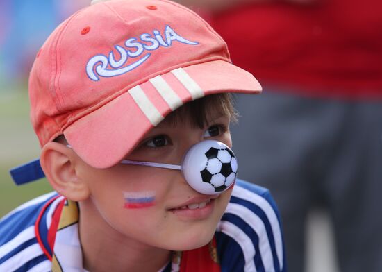 Football. UEFA Euro 2016. Russia vs. Wales