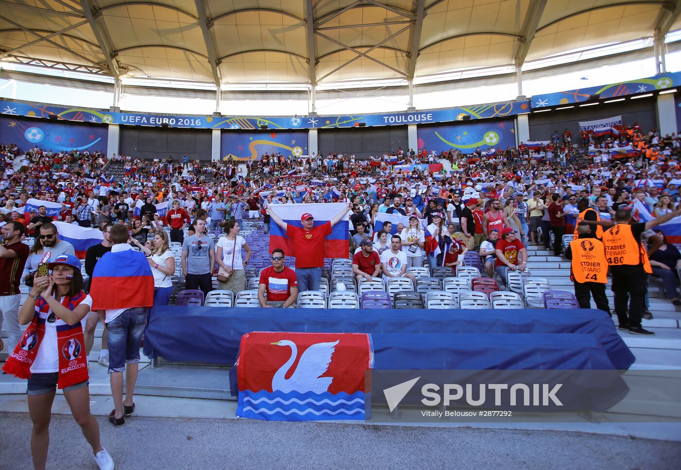 Football. UEFA Euro 2016. Russia vs. Wales