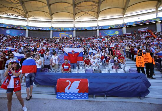 Football. UEFA Euro 2016. Russia vs. Wales