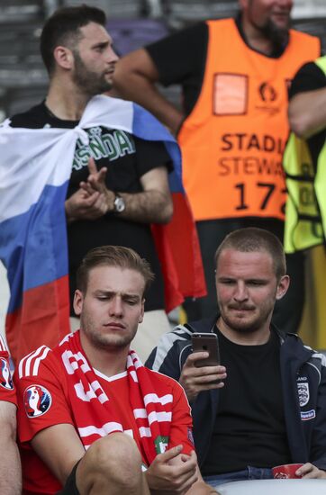 Football. UEFA Euro 2016. Russia vs. Wales