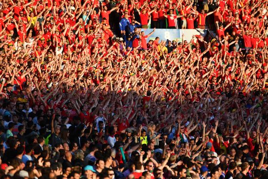 Football. UEFA Euro 2016. Russia vs. Wales