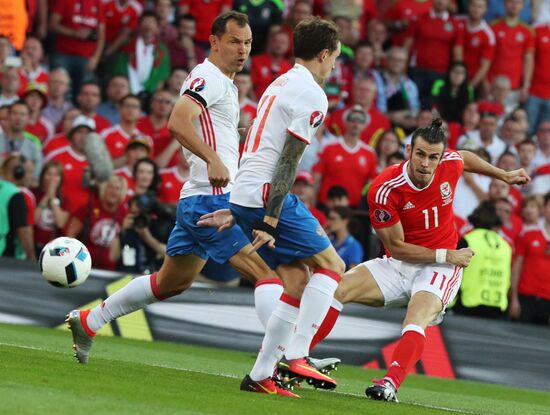 Football. UEFA Euro 2016. Russia vs. Wales