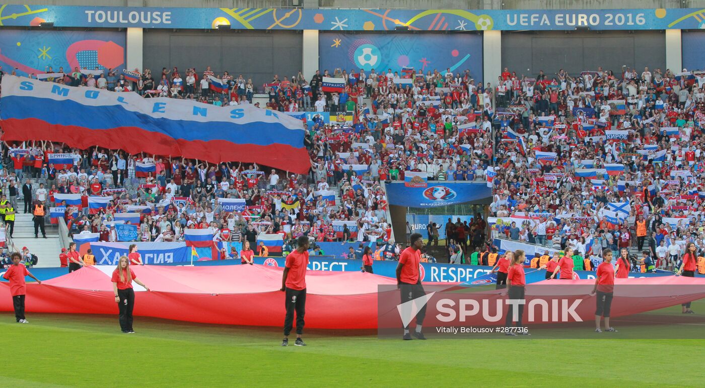 Football. UEFA Euro 2016. Russia vs. Wales