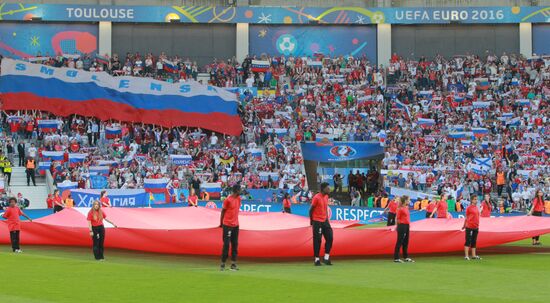 Football. UEFA Euro 2016. Russia vs. Wales