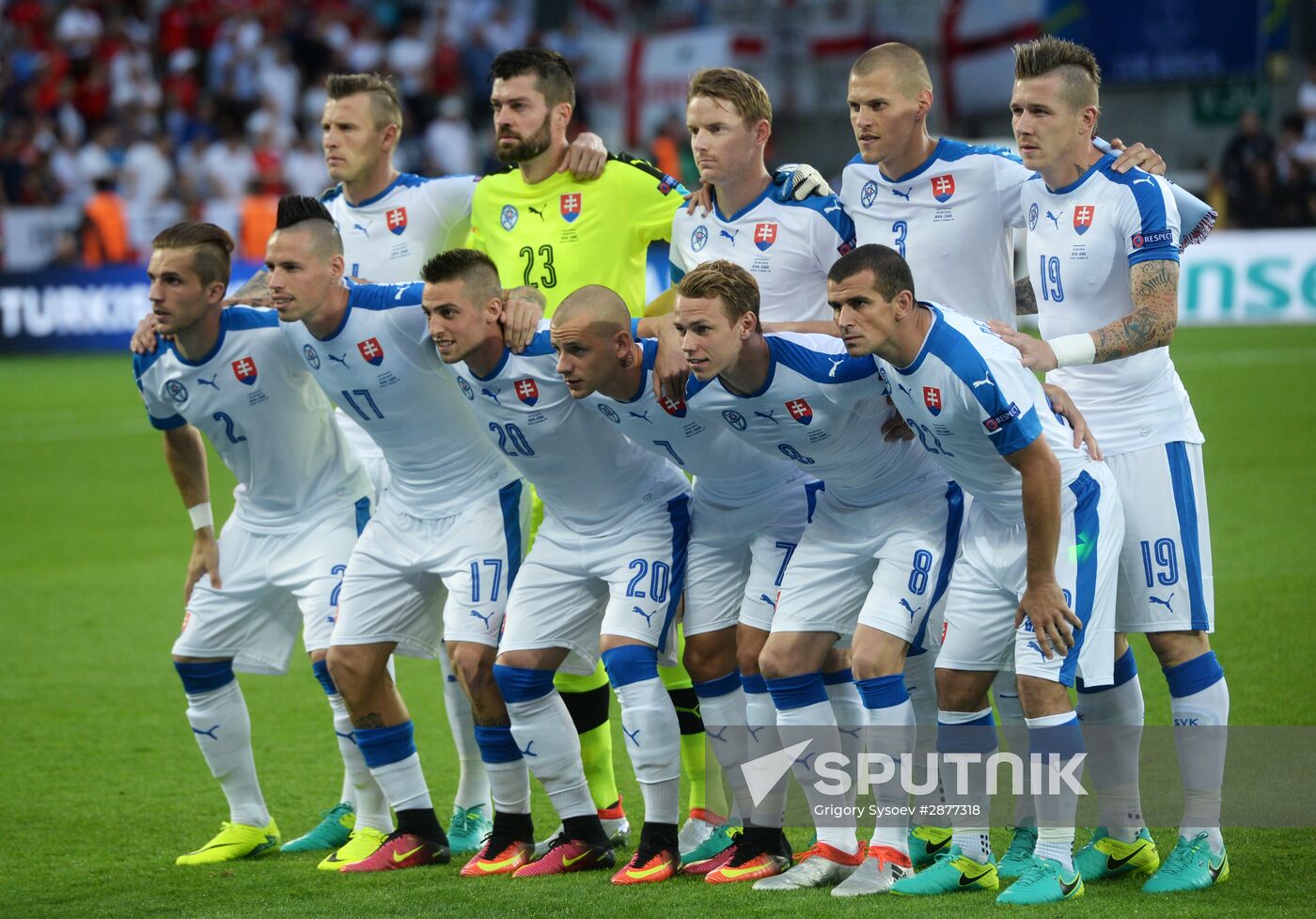 Football. UEFA Euro 2016. Slovakia vs. England