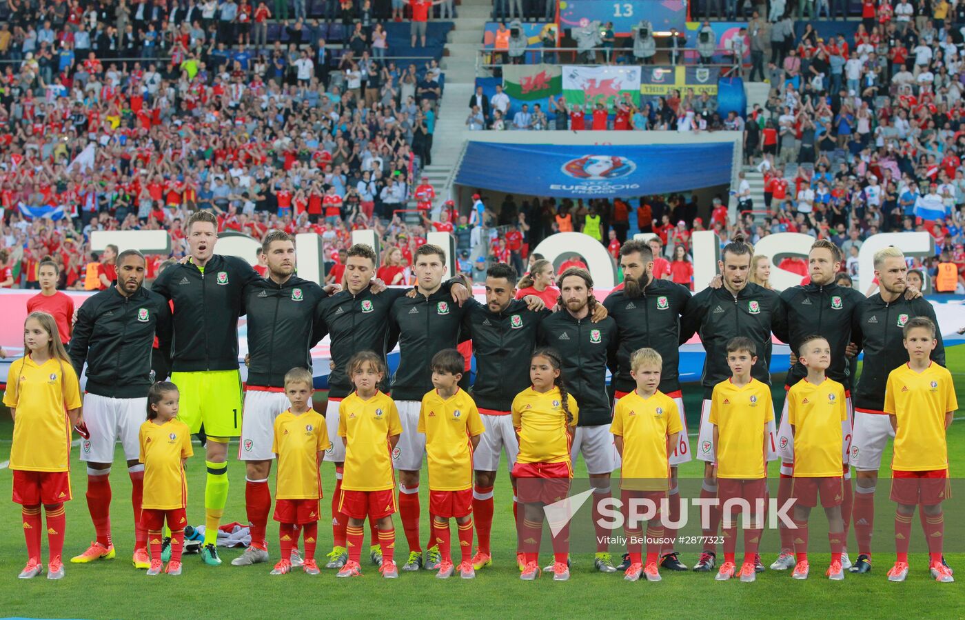 Football. UEFA Euro 2016. Russia vs. Wales