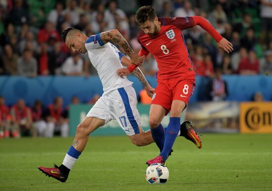 UEFA Euro 2016. Slovakia vs. England