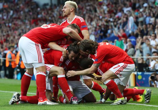 Football. UEFA Euro 2016. Russia vs. Wales