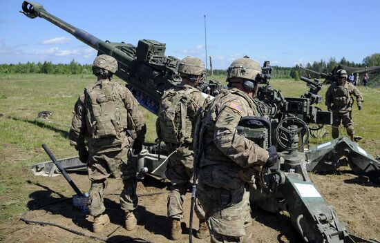 NATO holds Saber Strike exercise 2016 in Estonia