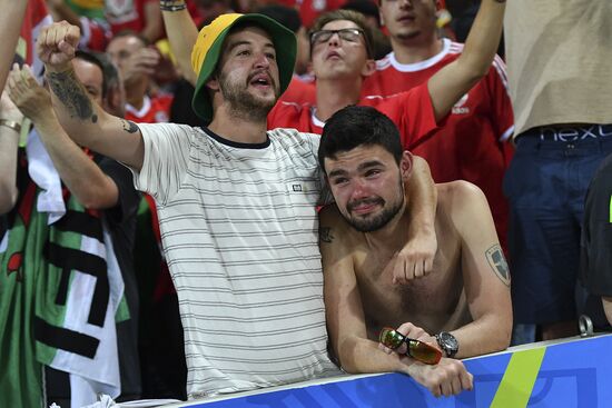 Football. UEFA Euro 2016. Russia vs. Wales