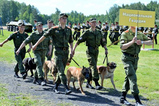 All-army leg of Loyal Friend competition of Russian Armed Forces' dog handlers opens