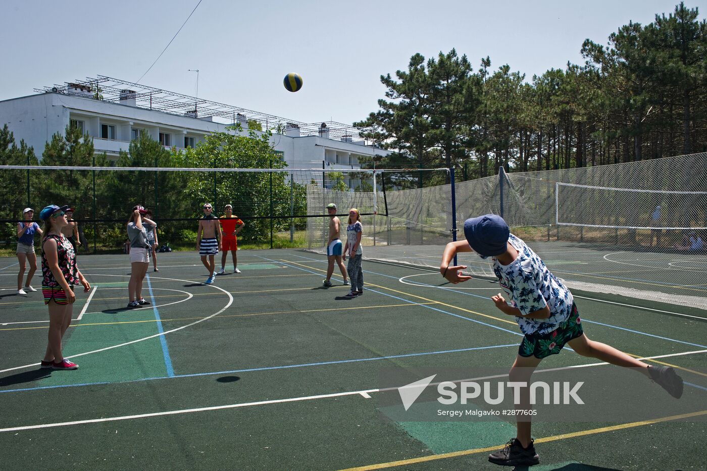 The Brigantina physical fitness camp for children in Crimea