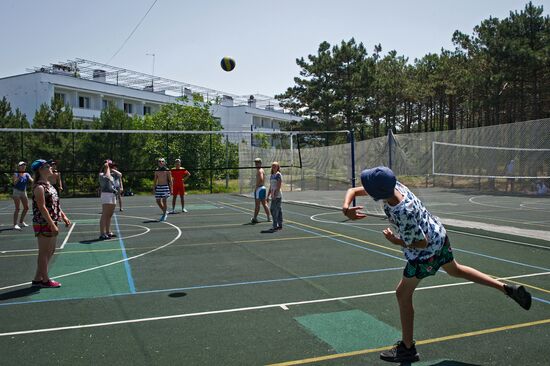 The Brigantina physical fitness camp for children in Crimea