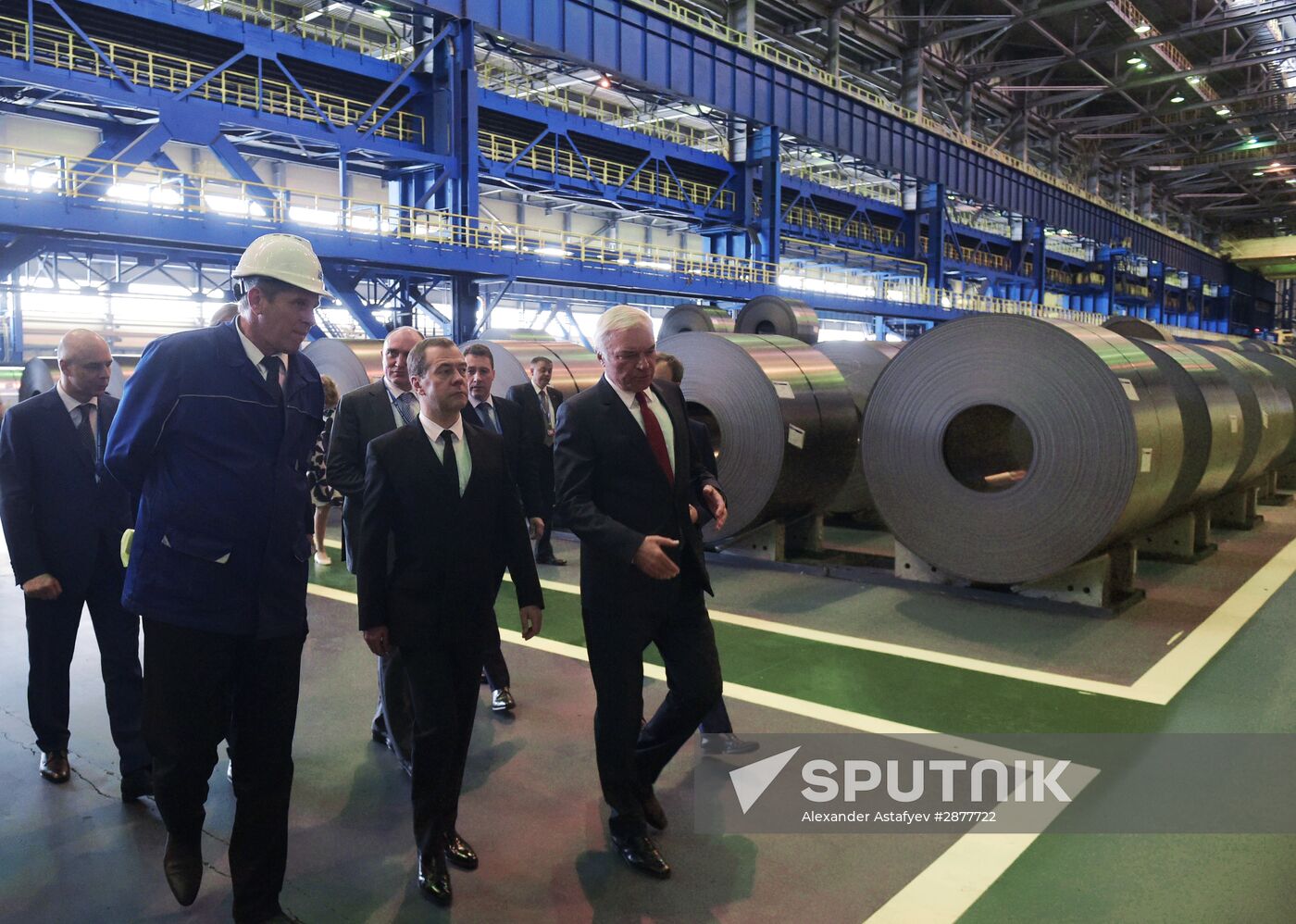 Russian Prime Minister Dmitry Medvedev visits the Ural Federal District