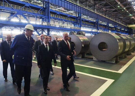 Russian Prime Minister Dmitry Medvedev visits the Ural Federal District