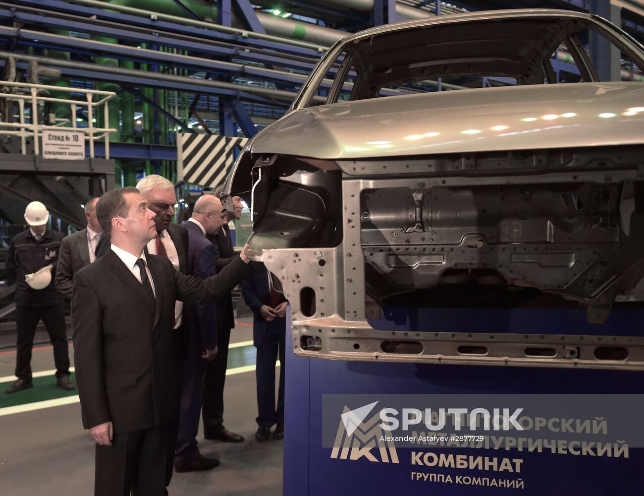 Russian Prime Minister Dmitry Medvedev visits the Ural Federal District