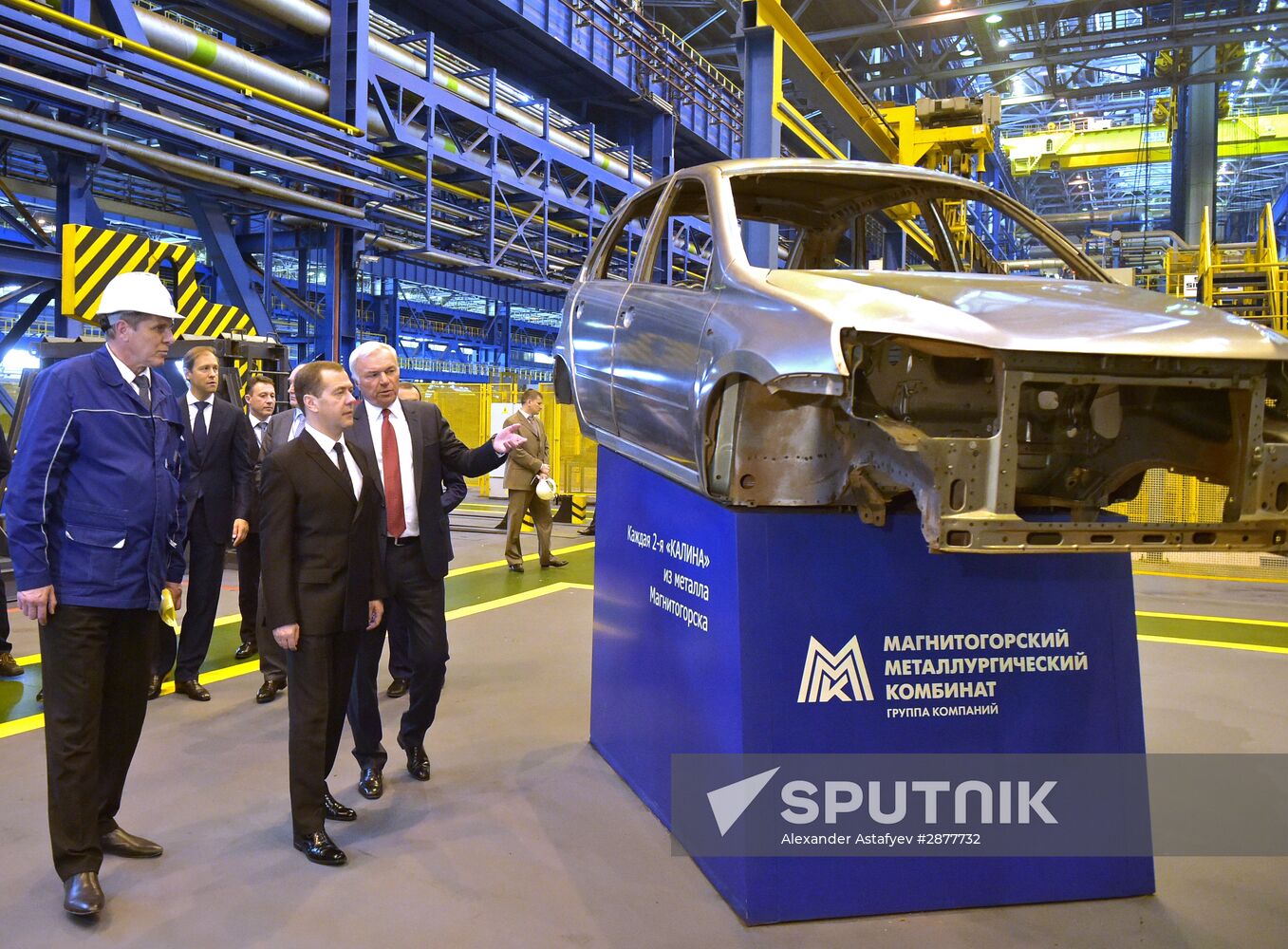 Russian Prime Minister Dmitry Medvedev visits the Ural Federal District