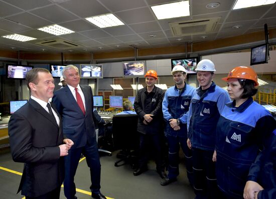 Russian Prime Minister Dmitry Medvedev visits the Ural Federal District