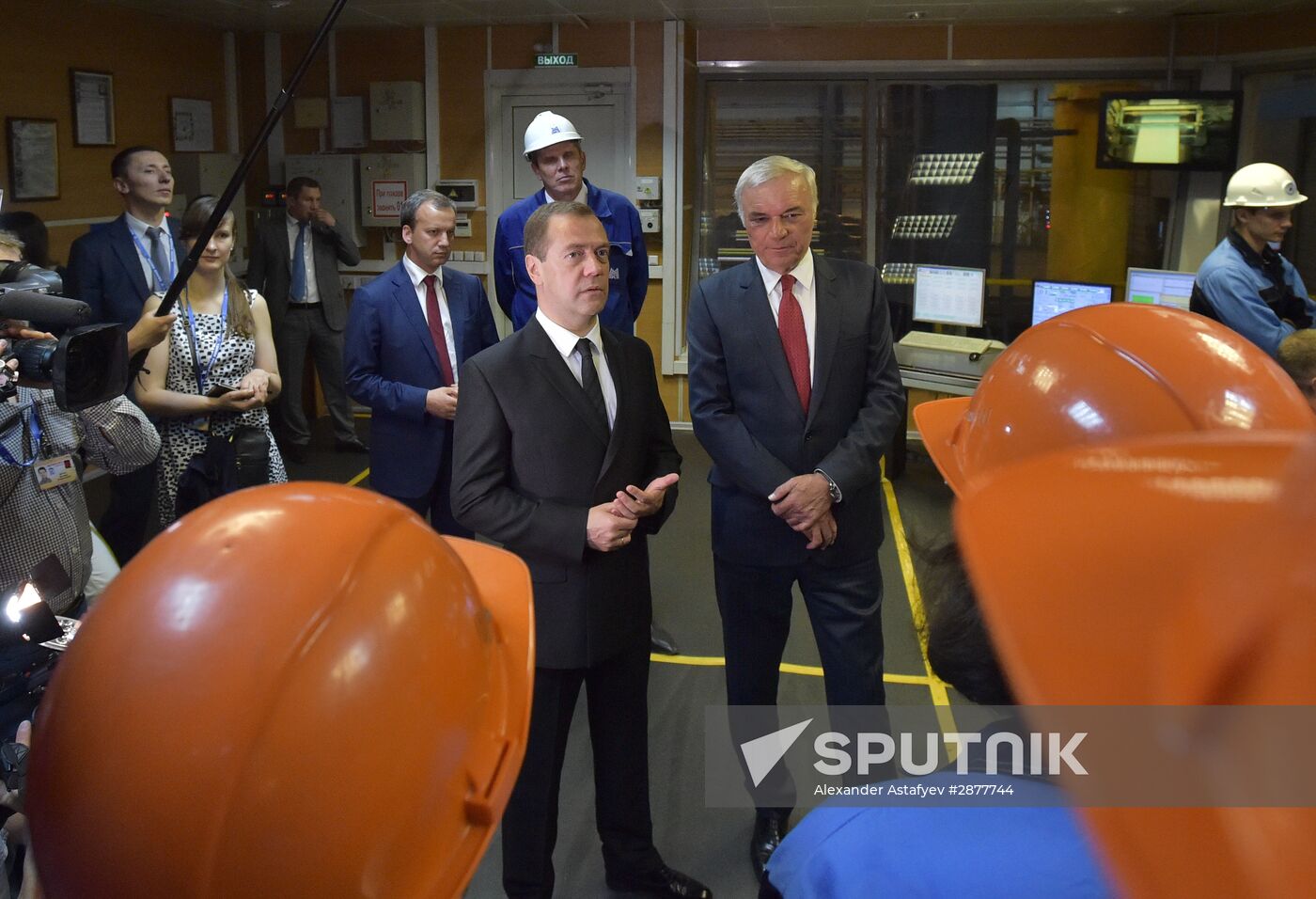 Russian Prime Minister Dmitry Medvedev visits the Ural Federal District