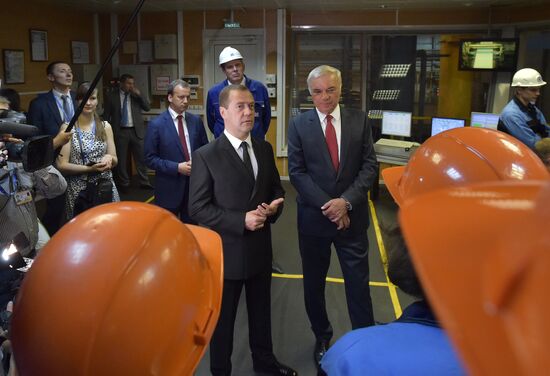 Russian Prime Minister Dmitry Medvedev visits the Ural Federal District