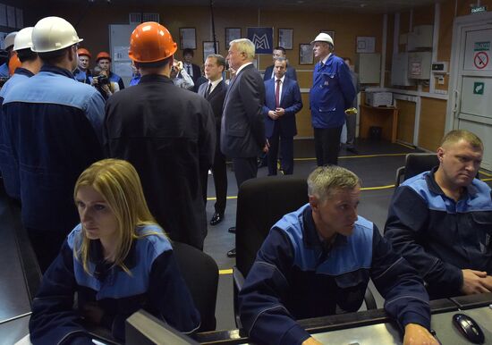 Russian Prime Minister Dmitry Medvedev visits the Ural Federal District