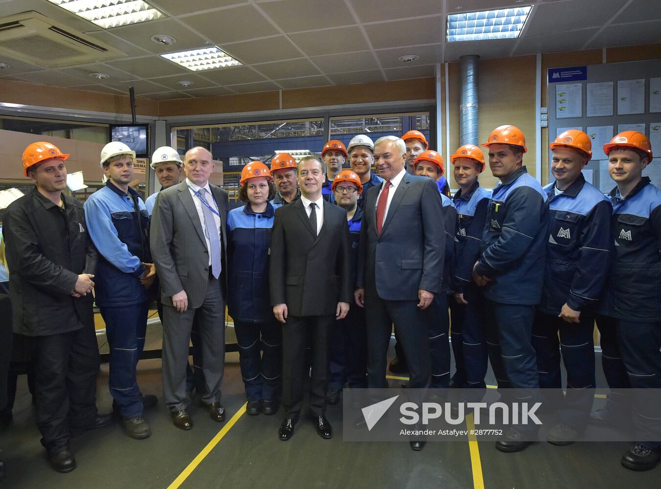Russian Prime Minister Dmitry Medvedev visits the Ural Federal District