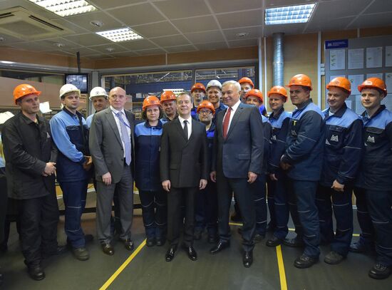 Russian Prime Minister Dmitry Medvedev visits the Ural Federal District