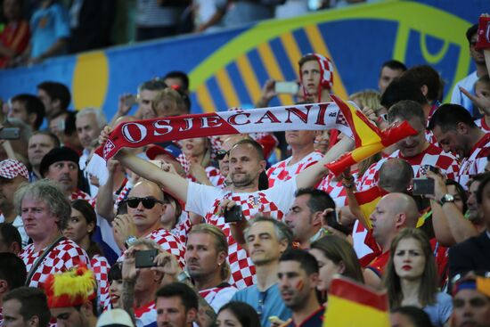 Football. UEFA Euro-2016. Croatia vs Spain