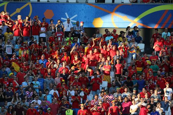 Football. UEFA Euro-2016. Croatia vs Spain