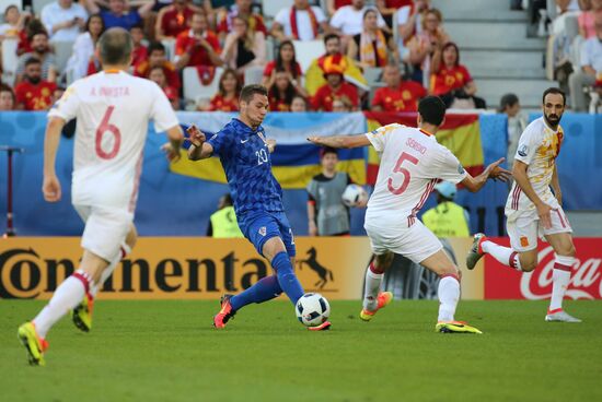 UEFA Euro 2016. Croatia vs. Spain