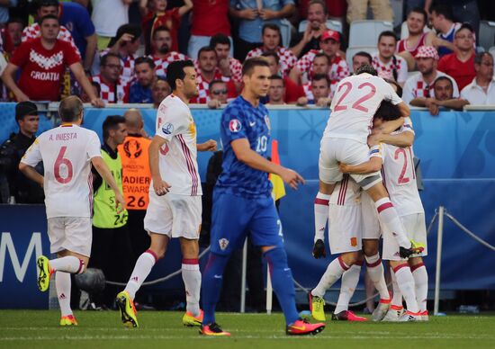 UEFA Euro 2016. Croatia vs. Spain