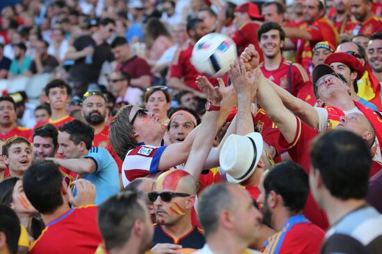 Football. UEFA Euro-2016. Croatia vs Spain