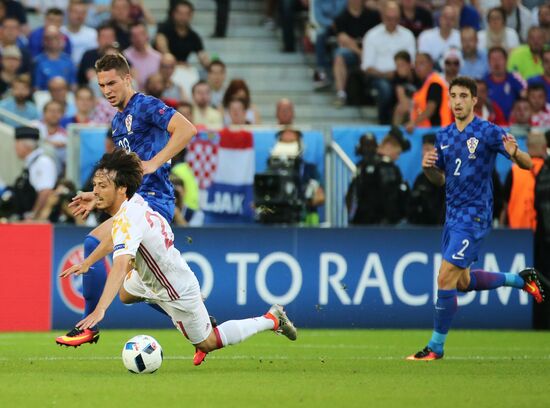 Football. UEFA Euro-2016. Croatia vs Spain