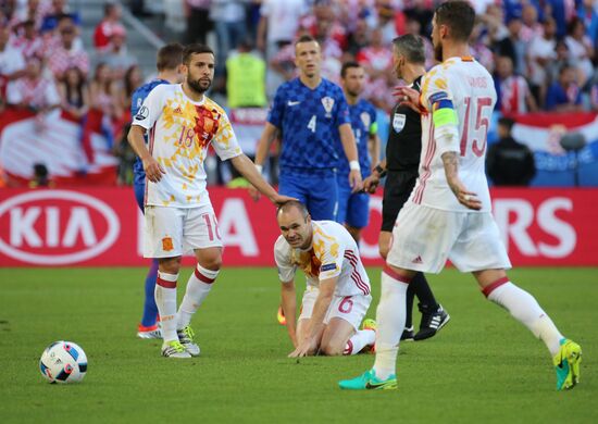 UEFA Euro 2016. Croatia vs. Spain