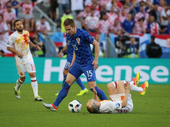 Football. UEFA Euro-2016. Croatia vs Spain